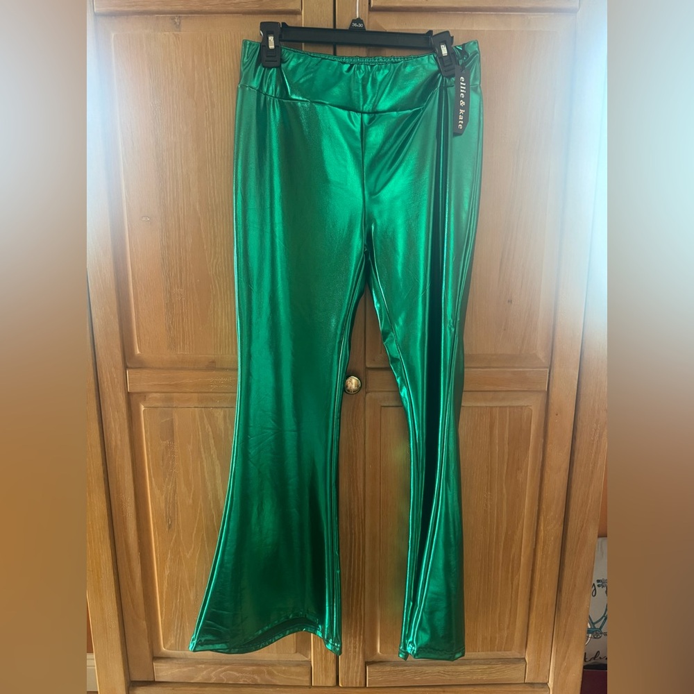 St. Patrick Green Flare Pants